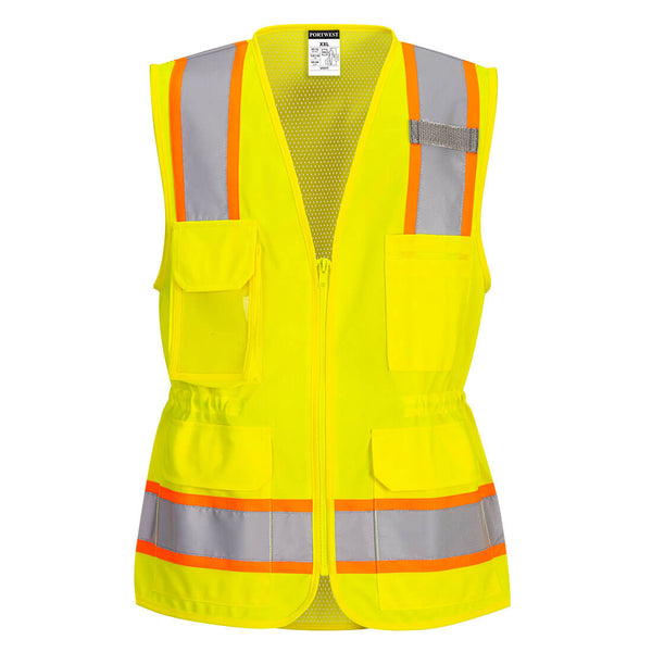 Portwest® Hi-Vis Women's Executive Vest , Yellow, Size XXXL (US392YERXXXL) Each
