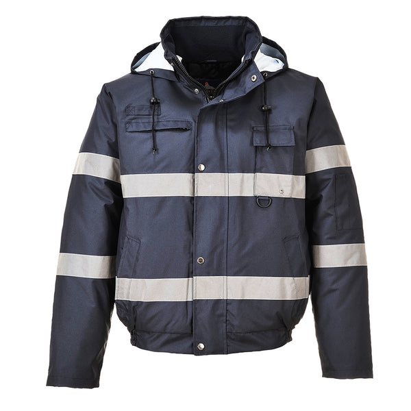 Portwest® Iona Enhanced Winter Bomber Jacket , Navy, Size XXL (US434NARXXL) Each