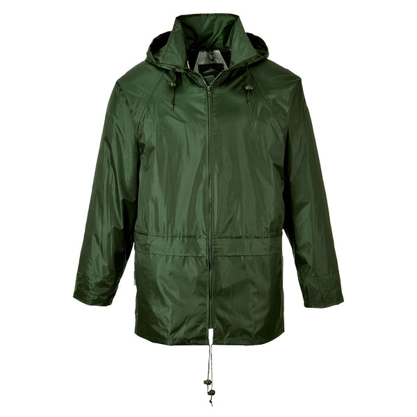 Portwest® Classic Rain Jacket, Olive Green, Size L (US440OGRL) Each