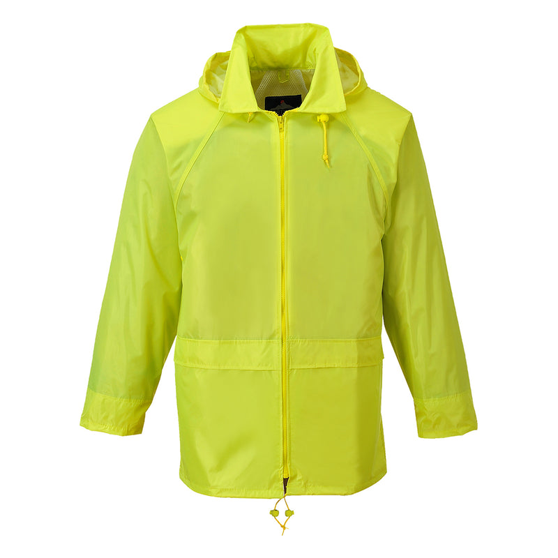 Portwest® Classic Rain Jacket, Yellow, Size XL (US440YERXL) Each