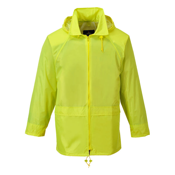 Portwest® Classic Rain Jacket, Yellow, Size M (US440YERM) Each