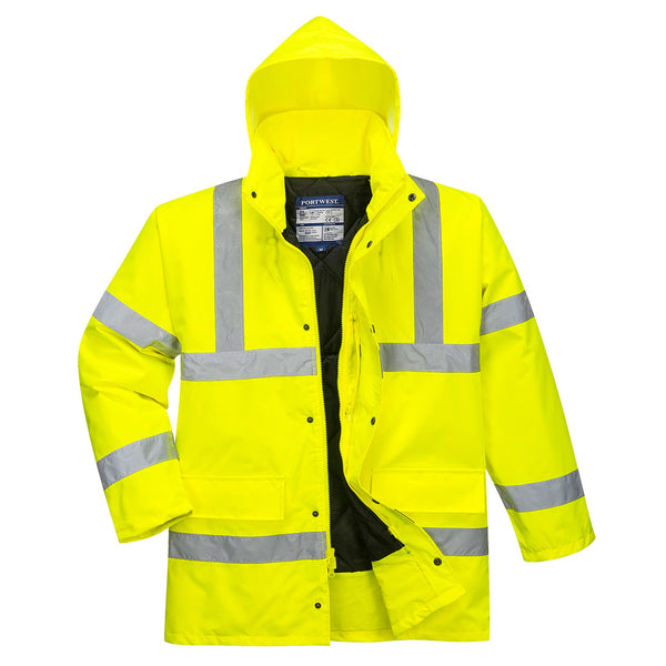 Portwest® Hi-Vis Winter Traffic Jacket , Yellow, Size XXXL (US460YERXXXL) Each