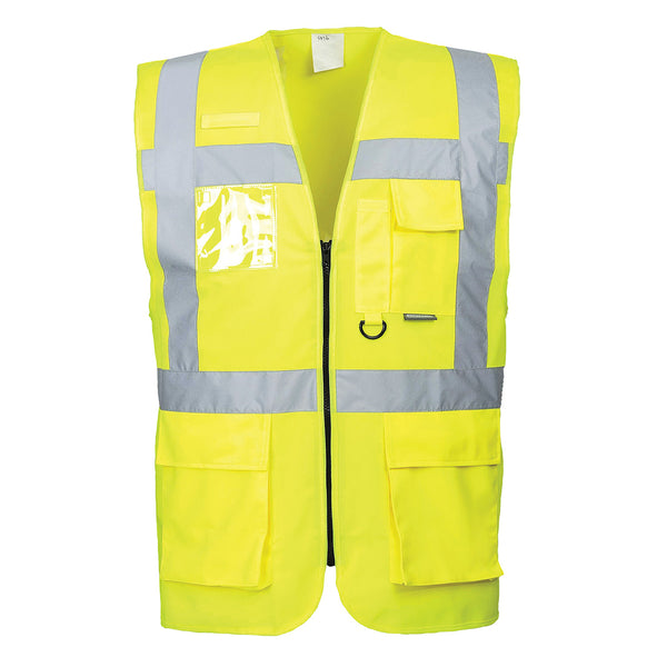 Portwest® Berlin Hi-Vis Executive Vest , Yellow, Size S (US476YERS) Each