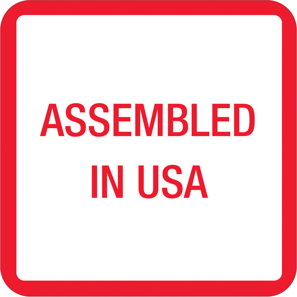 1 x 1" - "Assembled in U.S.A." Labels (USA303) Roll Of 500