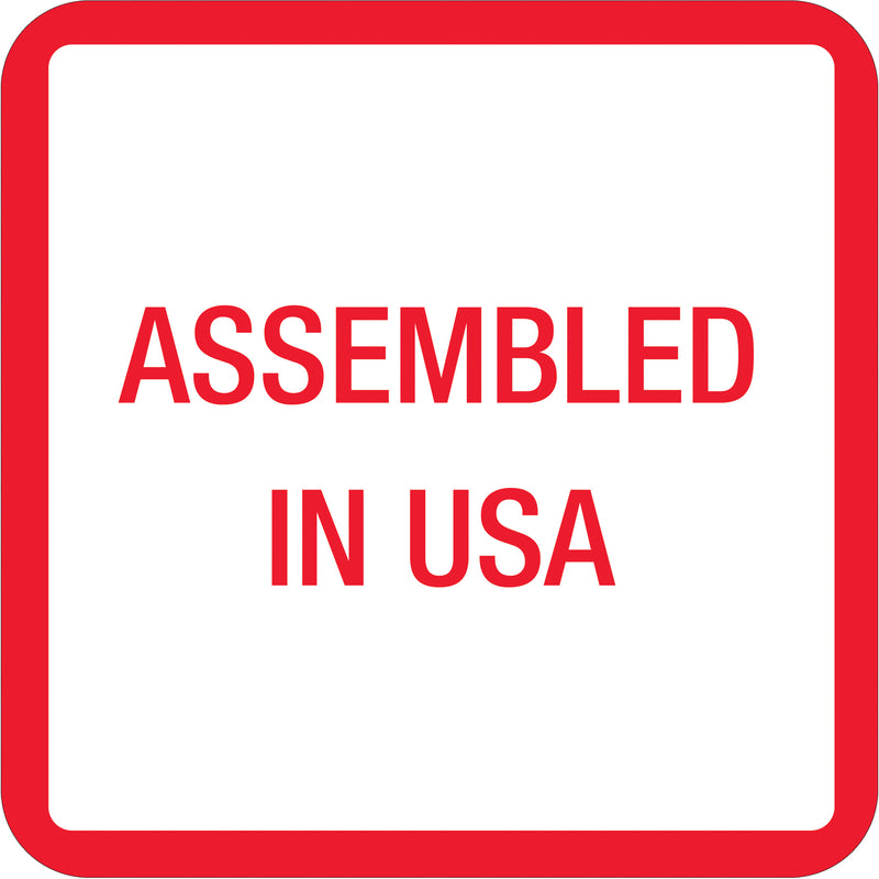1 x 1" - "Assembled in U.S.A." Labels (USA303) Roll Of 500