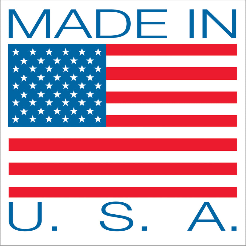 4 x 4" - "Made in U.S.A." Labels (USA504) Roll Of 500