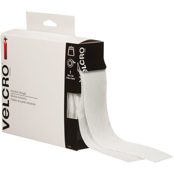 2" x 15' - White VELCRO® Brand Tape - Combo Packs, Each Each