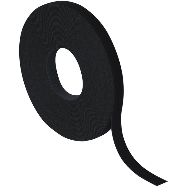 3/4" x 75' - Black VELCRO® Brand Self-Grip Straps, Each Each