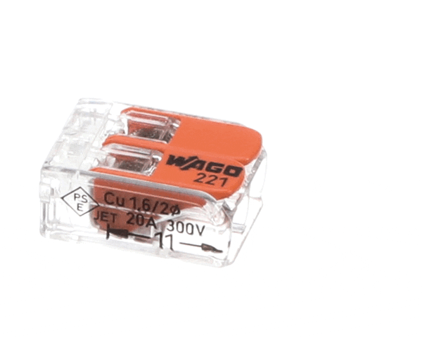 Vollrath 4350810-1 Connector, 2 Wire Wago 221-412 (VOL4350810-1) Each