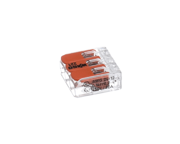VOLLRATH 4350811-1 CONNECTOR, 3 WIRE WAGO 221-413 (VOL4350811-1) Each