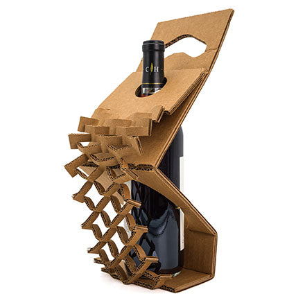 Hexpand 1 Bottle Corrugated Wine Shipper Insert (WBS101) Case Of 25