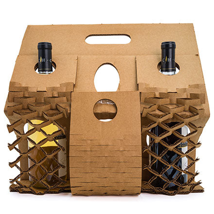 Hexpand 3 Bottle Corrugated Wine Shipper Insert (WBS301) Case Of 25