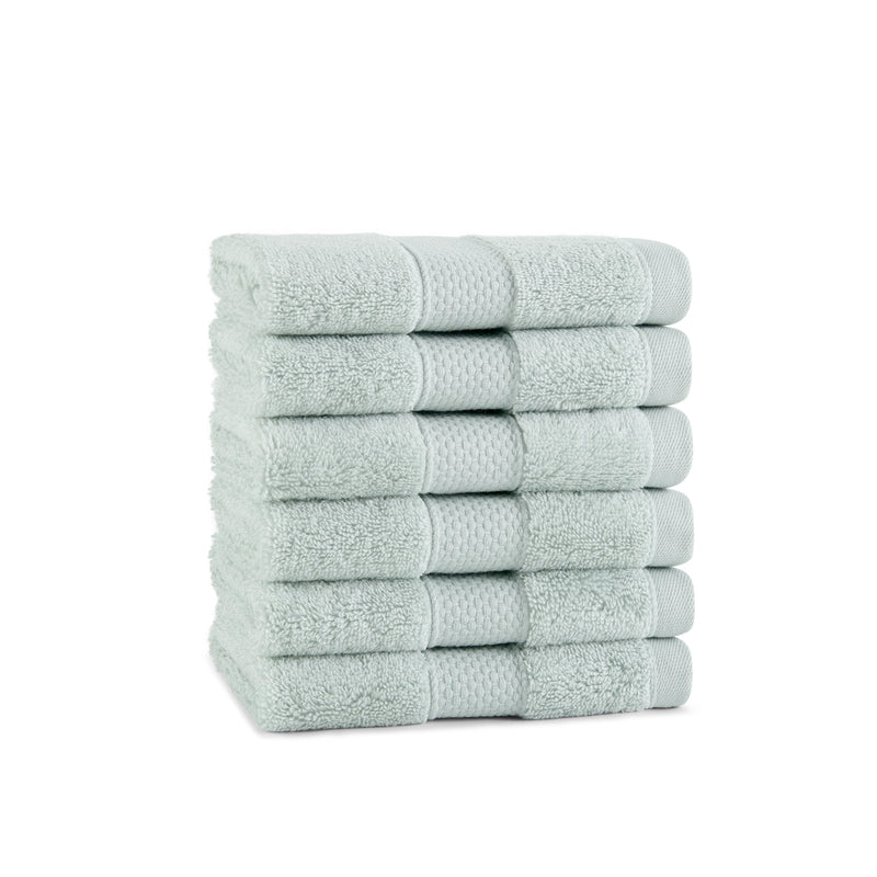 Aston & Arden Egyptian Cotton Washcloth 13x13 SageGreen (6/Pack) (P-EGYP-1313-SGE) 6/PK