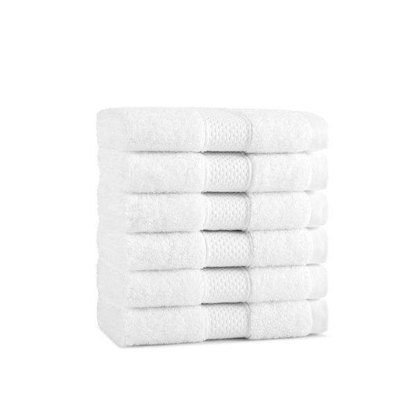 Aston & Arden Egyptian Cotton Washcloth 13x13 White (6/Pack) (P-EGYP-1313-WH) 6/PK