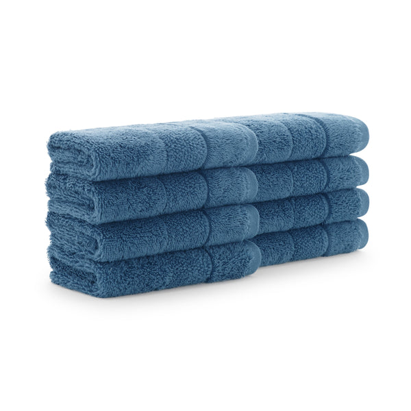 Aston & Arden Turkish Solid Washcloth 13x13 Copen Blue (8/Pack) (PNP-WC-TS1313-175CBL) 8/PK