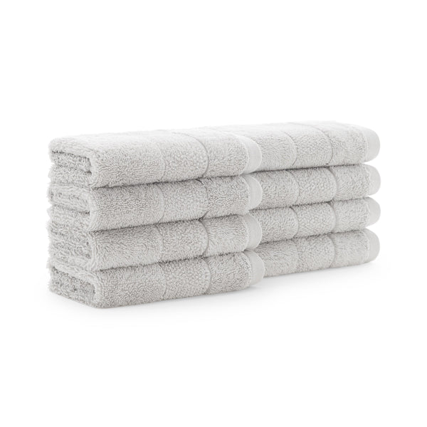 Aston & Arden Turkish Solid Washcloth 13x13 Gray (8/Pack) (PNP-WC-TS1313-175GRY) 8/PK