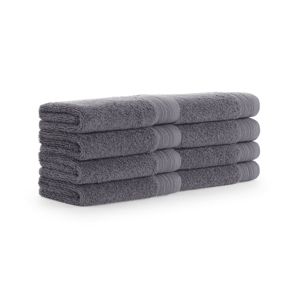 Aston & Arden Anatolian Turkish Washcloth 13x13 Grey (8/Pack) (P-WC-T-1313-GY) 8/PK