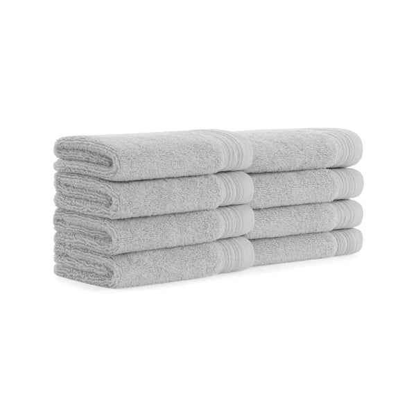 Aston & Arden Anatolian Turkish Washcloth 13x13 Light Grey (8/Pack) (P-WC-T-1313-LG) 8/PK