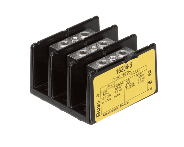 Wilbur Curtis 3375000136 Power Block, 3 Sta 175A 600V R (WCWC-300) Each