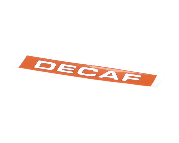 Wilbur Curtis 3375000832 Label, Decaf Tlxg02 (WCWC-38281) Each