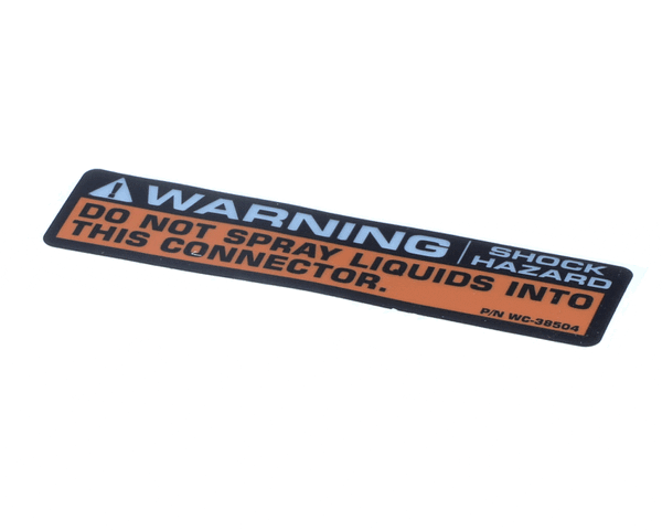 Wilbur Curtis 3375001196 Label, Warning Shock Hazard In (WCWC-38504) Each
