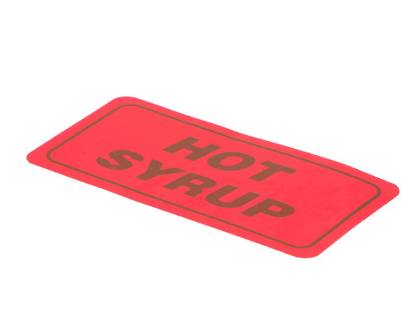 Wilbur Curtis Wc-3860 Label, Hot Syrup (WCWC-3860) Each