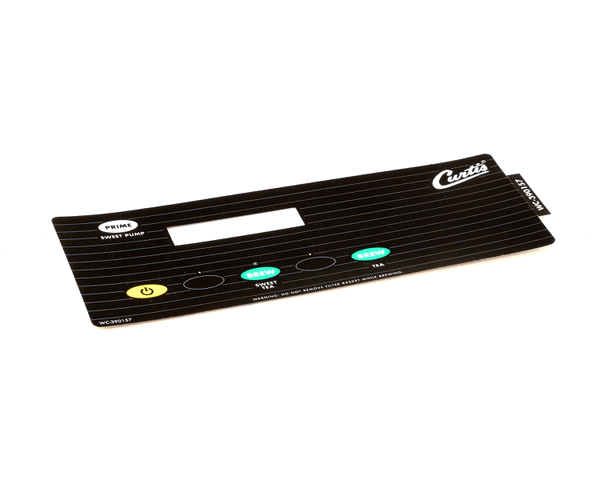 Wilbur Curtis 3375001641 Label, Ucm Overlay Stb Curtis (WCWC-390157) Each