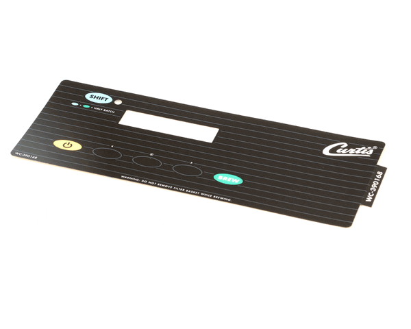 Wilbur Curtis 3375001661 Label, Ucm Overlay Tb/Tbp 1-Ba (WCWC-390168) Each