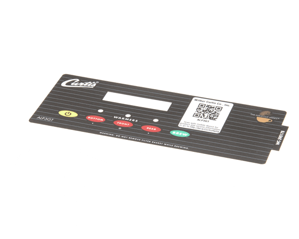 Wilbur Curtis 3375001646 Label, Ucm Overlay Alp3Gt With (WCWC-390178) Each