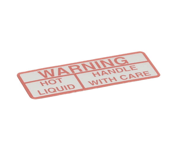 Wilbur Curtis 3375000455 Label, Warning Hot Liquid (WCWC-39052) Each