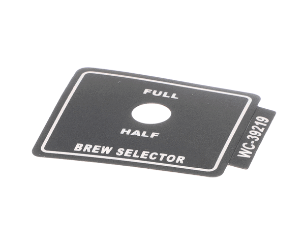 Wilbur Curtis 3375000484 Label, Brew Selector Ru150/300 (WCWC-39219) Each