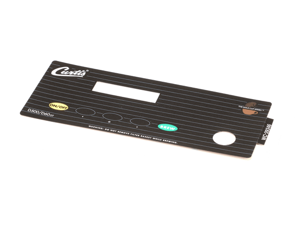 Wilbur Curtis 3375000607 Label, Ucm Overlay D500Gt/H D6 (WCWC-39346) Each