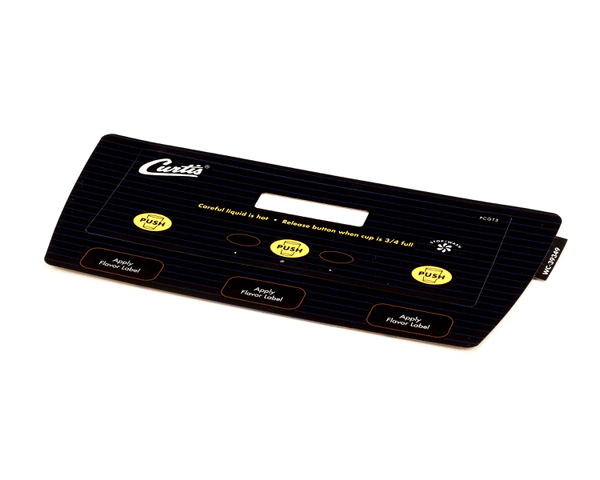 Wilbur Curtis 3375000657 Label Assembly, Ucm Door Pcgt3 (WCWC-39349) Each