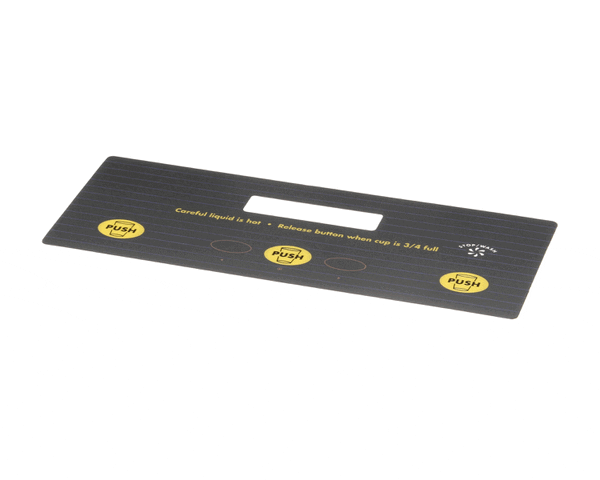 Wilbur Curtis 3375000681 Label, Ucm Panel Pcgt5 Curtis (WCWC-39351-01) Each