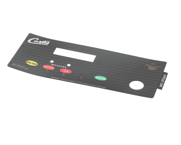 Wilbur Curtis 3375000727 Label, Ucm Panel Alpha-2Gt Cur (WCWC-39364) Each