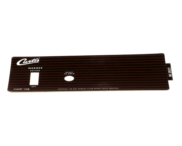 Wilbur Curtis 3375000729 Label, Sw Panel Caf 1 Curtis (WCWC-39372) Each