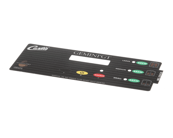 Wilbur Curtis 3375000812 Label, Ucm Overlay Single 3-Ba (WCWC-39436) Each