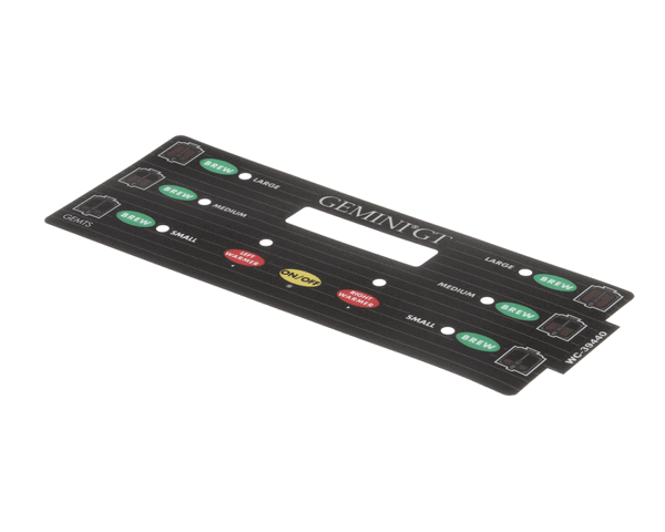 Wilbur Curtis 3375000815 Label, Ucm Overlay Gemts Twin (WCWC-39440) Each
