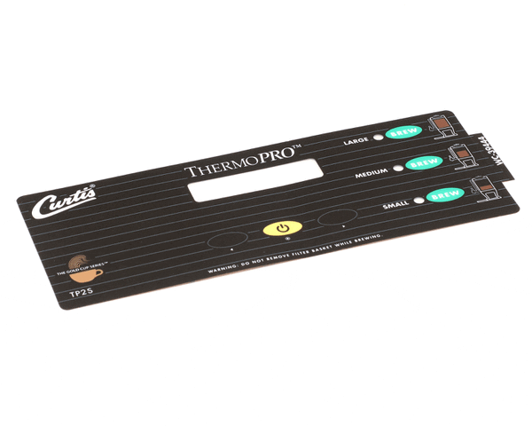 Wilbur Curtis 3375000777 Label, Ucm Overlay 3-Batch Tp2 (WCWC-39444) Each