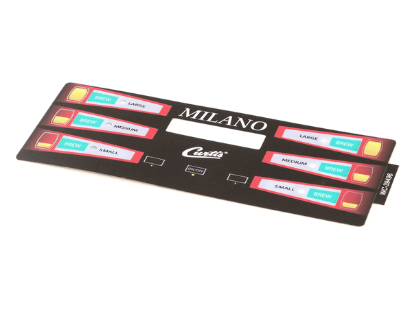 Wilbur Curtis 3375000900 Label, Ucm Overlay Milano Twin (WCWC-39496) Each