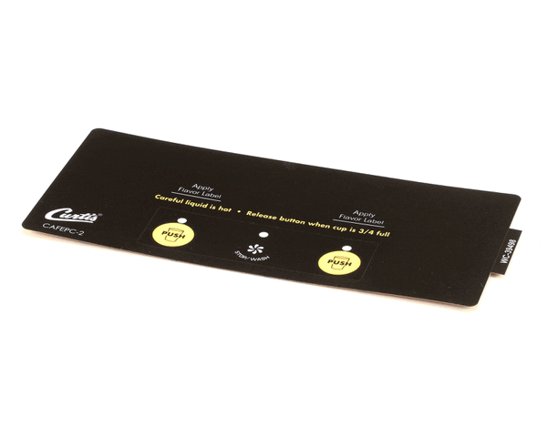 Wilbur Curtis 3375000920 Label, Assembly Control Panel Smar (WCWC-39498) Each