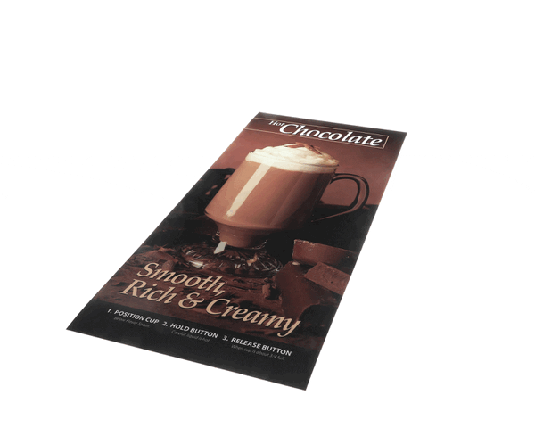 Wilbur Curtis 3375001040 Film, Light Box Cafe Pc1/Pc2 H (WCWC-39594) Each