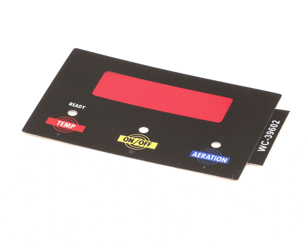 Wilbur Curtis 3375001036 Label, Ucm Overlay Control Pan (WCWC-39602) Each