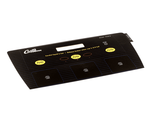 Wilbur Curtis 3375001053 Label, Ucm Door Pcgt3 Curtis (WCWC-39606) Each