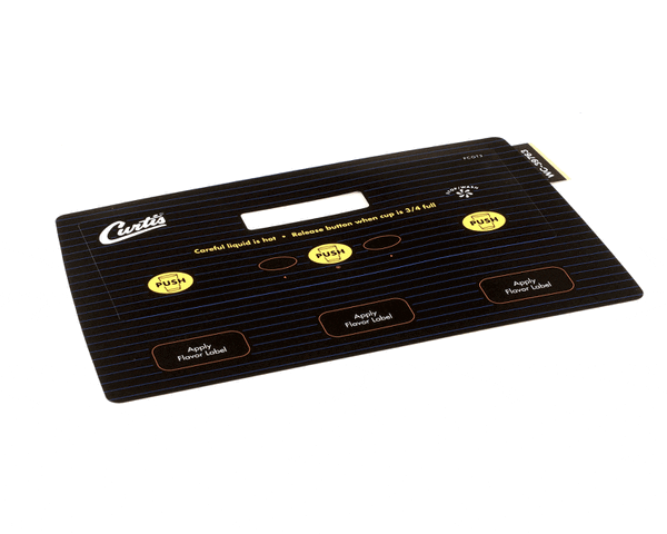 Wilbur Curtis 3375001211 Label, Ucm Door Pcgt3 Curtis (WCWC-39763) Each