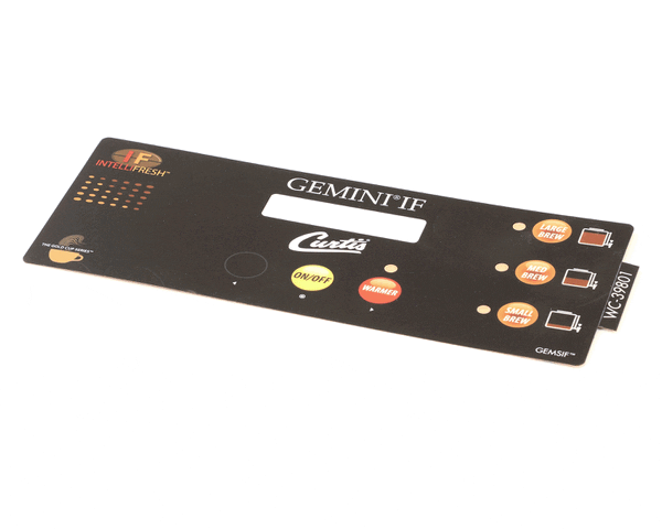 Wilbur Curtis 3375001272 Label, Ucm Panel 3-Batch Gemsi (WCWC-39801) Each