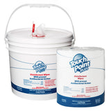Touch Point® Touch Point® Plus Disinfectant Wipes w/ Dispenser Bucket, 8"x6", 900/Roll, 1 Roll/bucket (HOSWD900B) Case of 2 Rolls