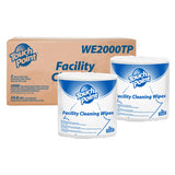 Touch Point® Facility Cleaning Wipes, 8"x5", 2000/Roll, 2 Rolls/Case (HOSWE2000TP) Case of 2 Rolls