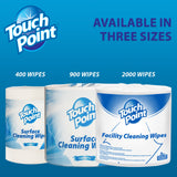 Touch Point® Touch Point® Facility Cleaning Wipes Large Roll, 8"x6", 900 Wipes/Roll (HOSPNPWE900TP) Each