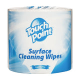 Touch Point® Touch Point® Facility Cleaning Wipes Large Roll, 8"x6", 900 Wipes/Roll (HOSPNPWE900TP) Each